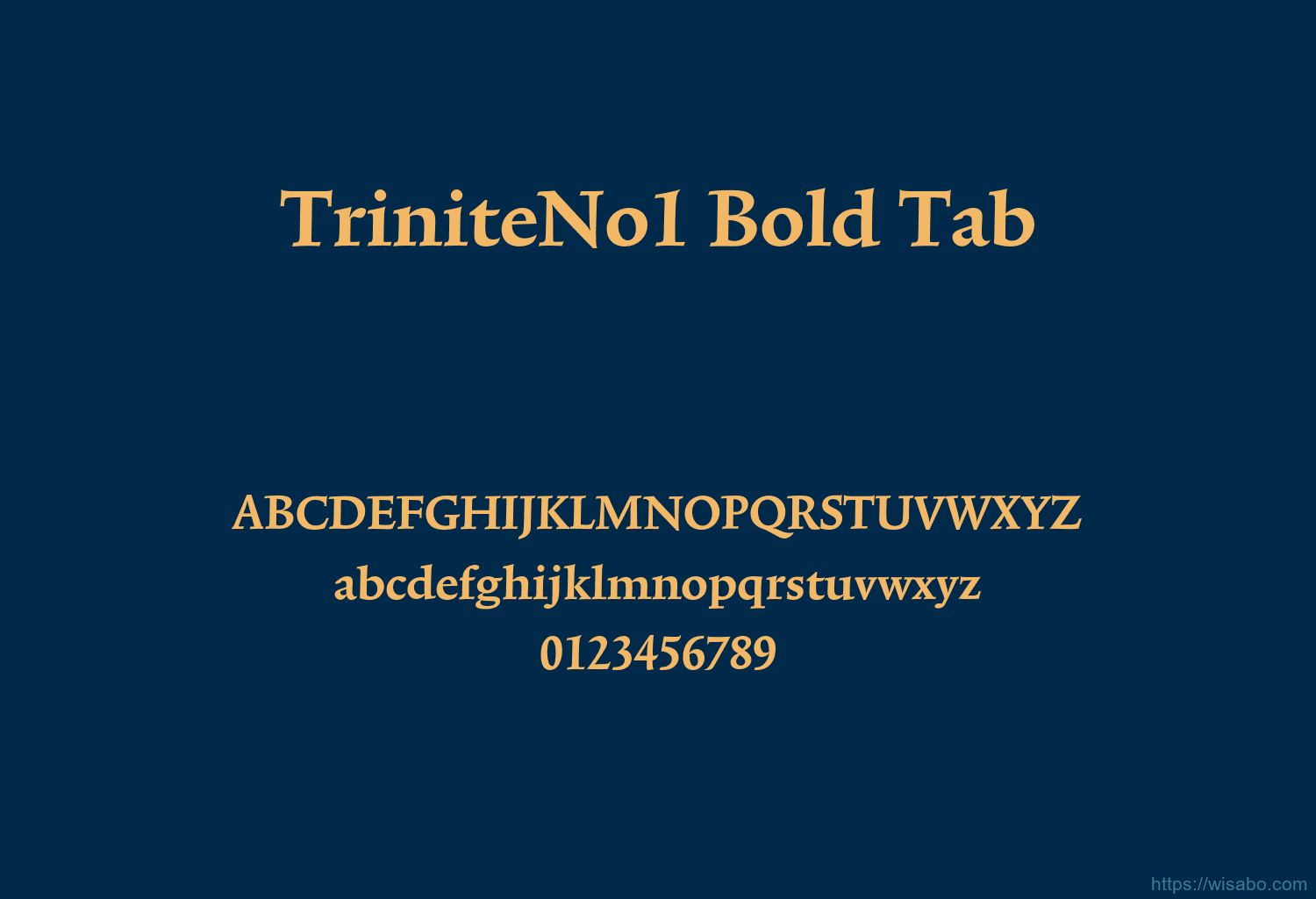 TriniteNo1 Bold Tab