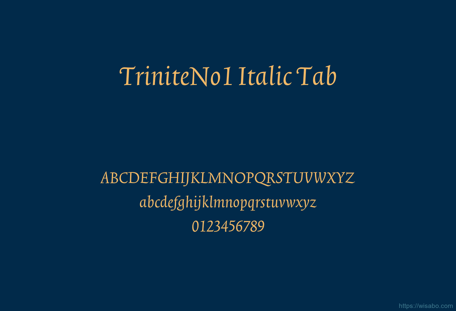 TriniteNo1 Italic Tab