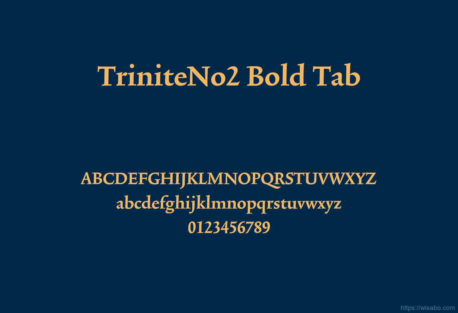 TriniteNo2 Bold Tab