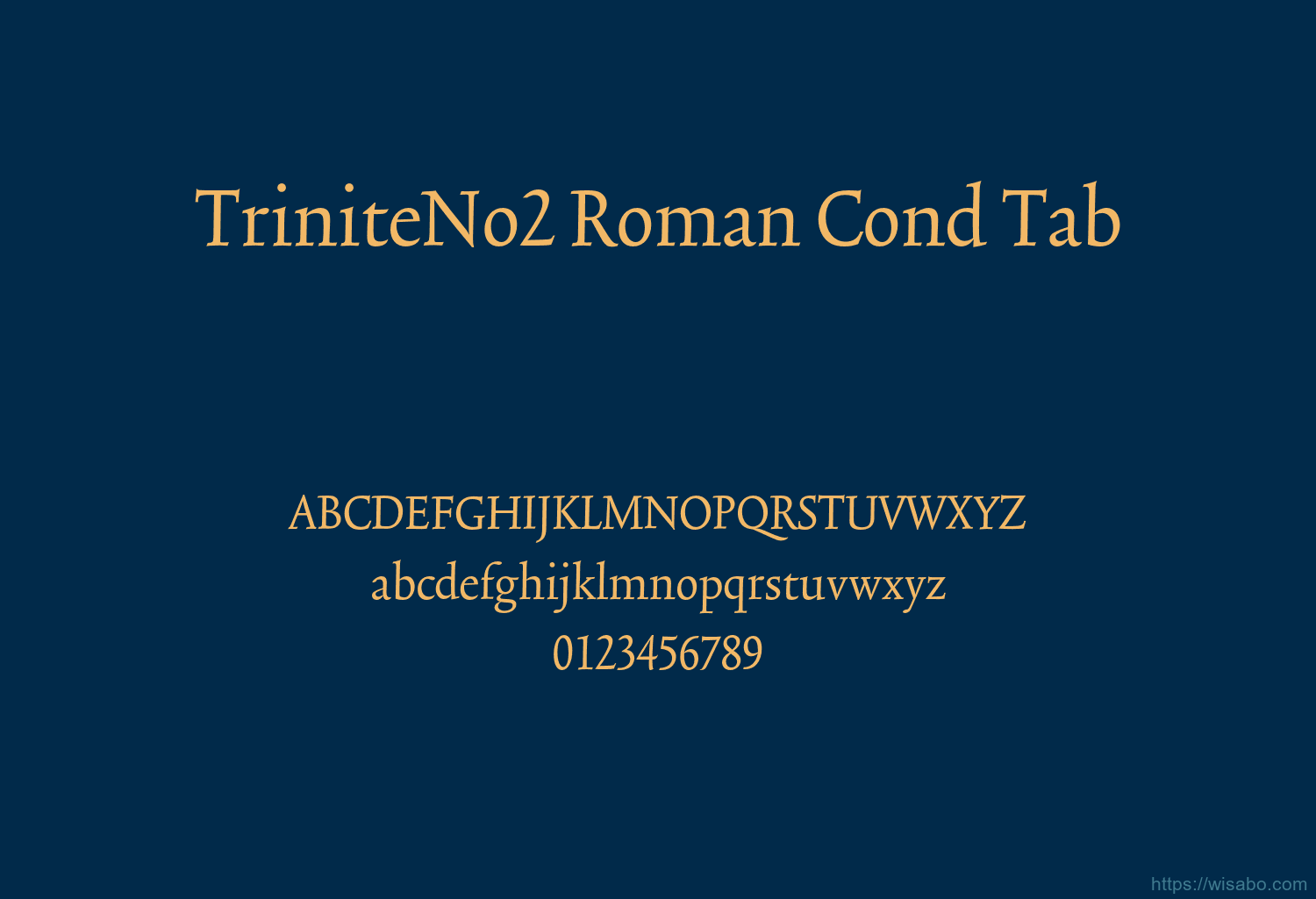 TriniteNo2 Roman Cond Tab