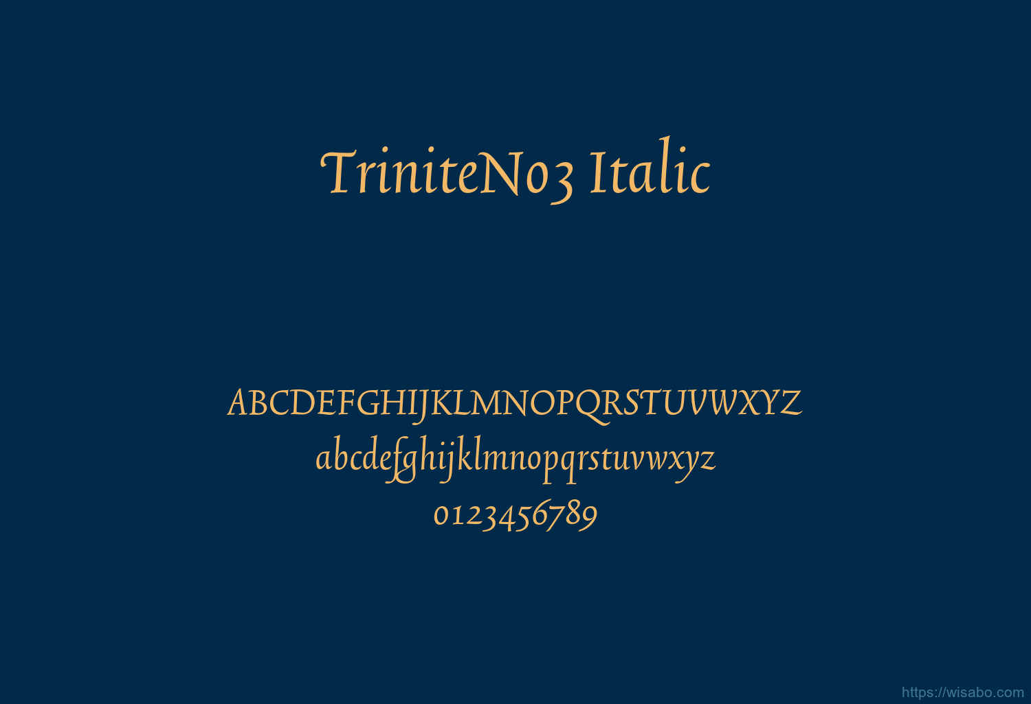 TriniteNo3 Italic
