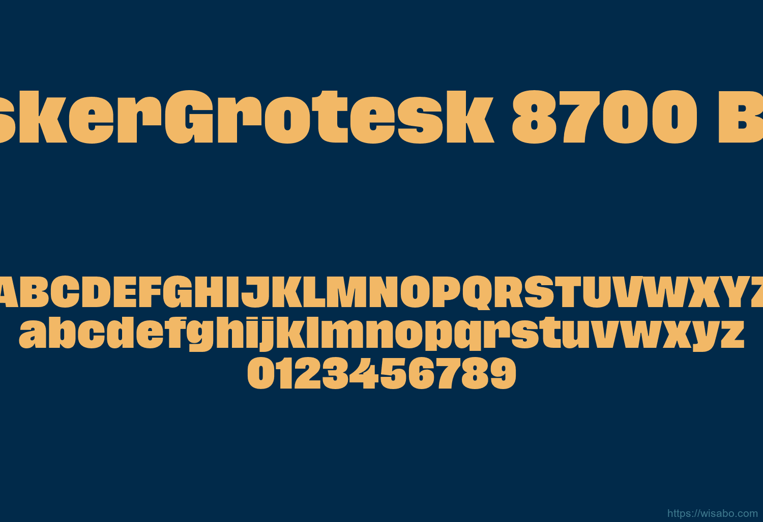 TuskerGrotesk 8700 Bold