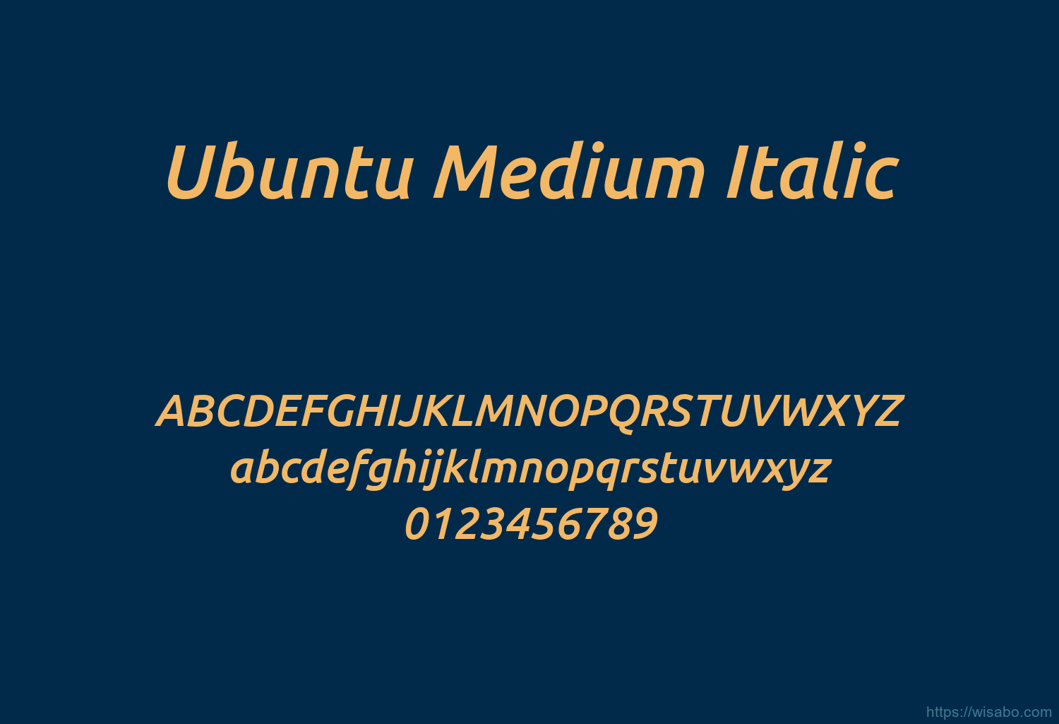 Ubuntu Medium Italic