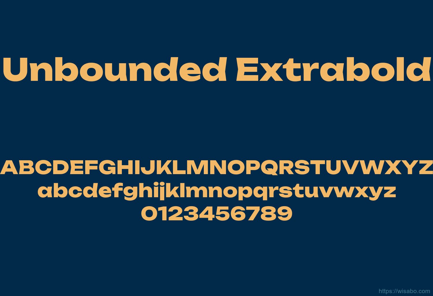 Unbounded Extrabold