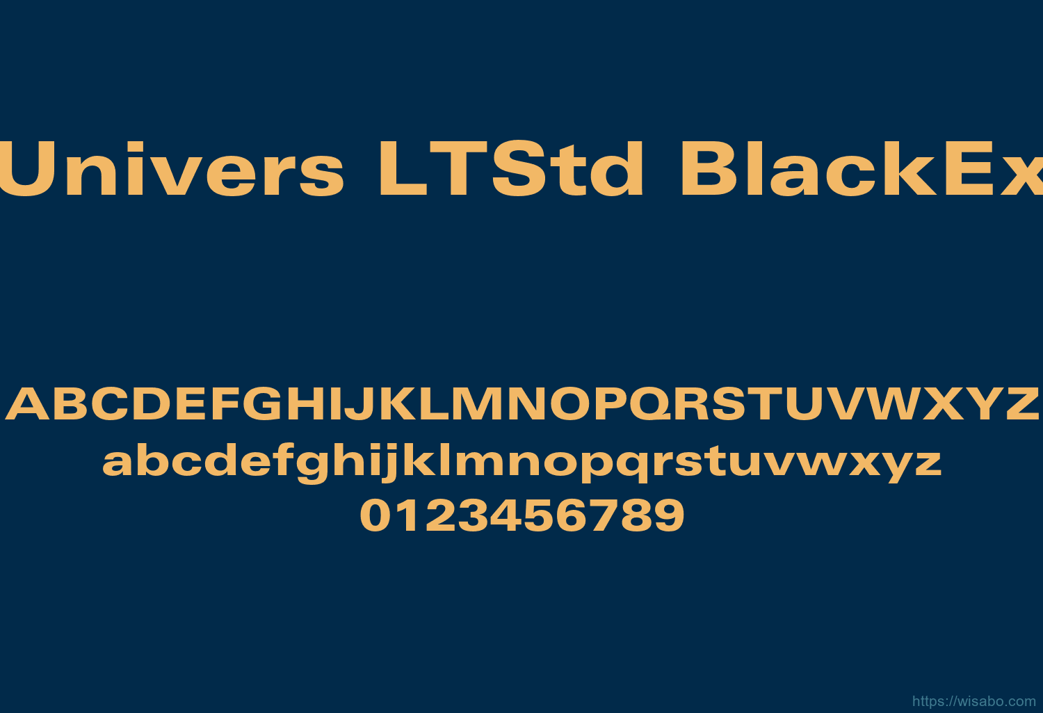 Univers LTStd BlackEx