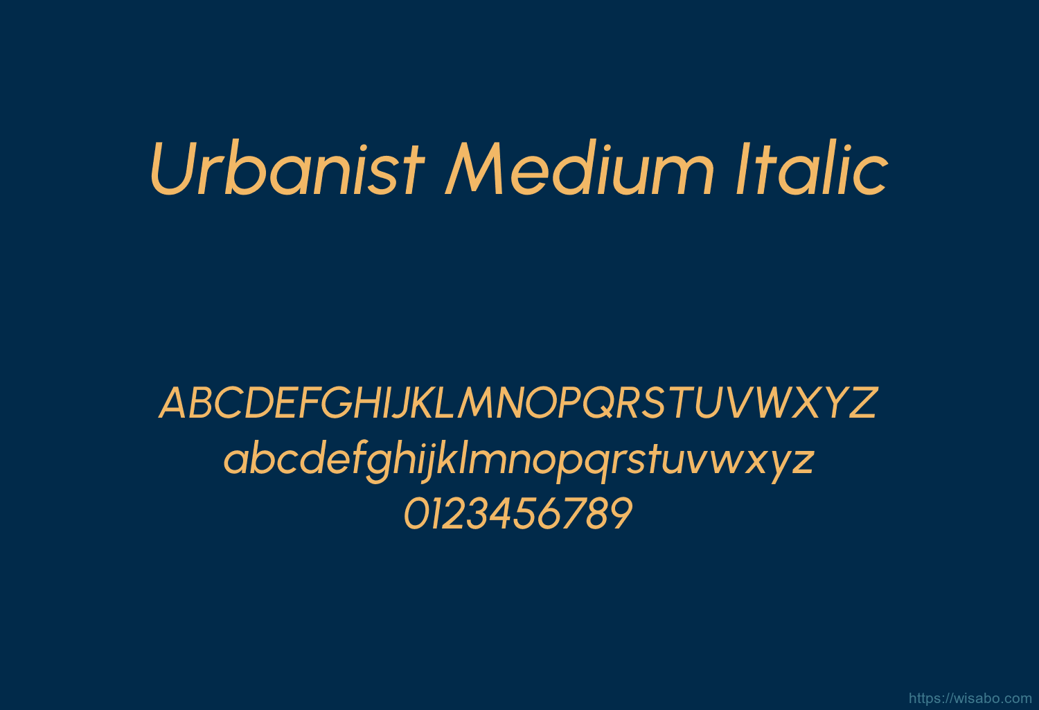 Urbanist Medium Italic