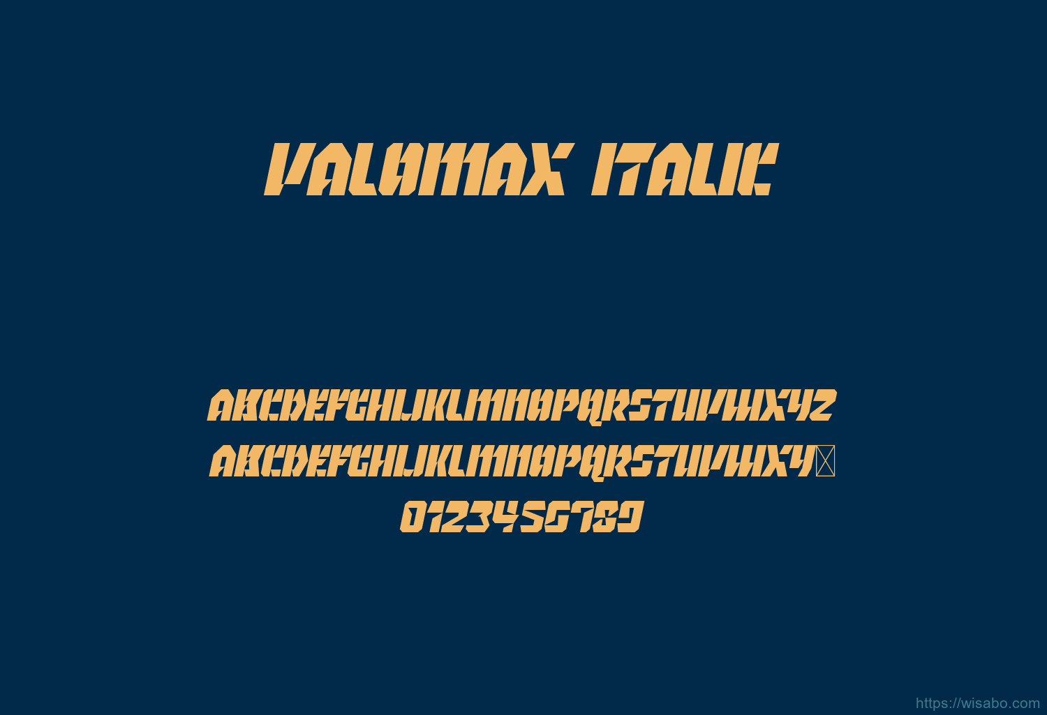 Valomax Italic
