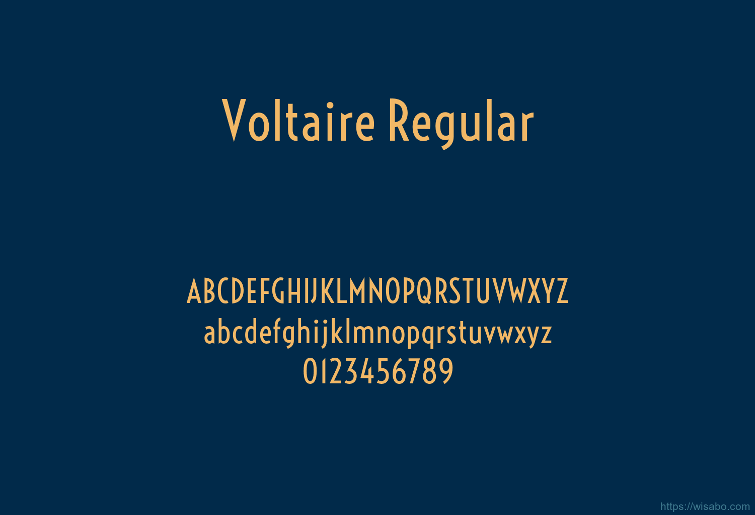 Voltaire Regular