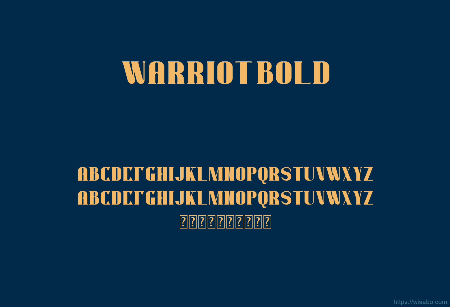 Warriot Bold