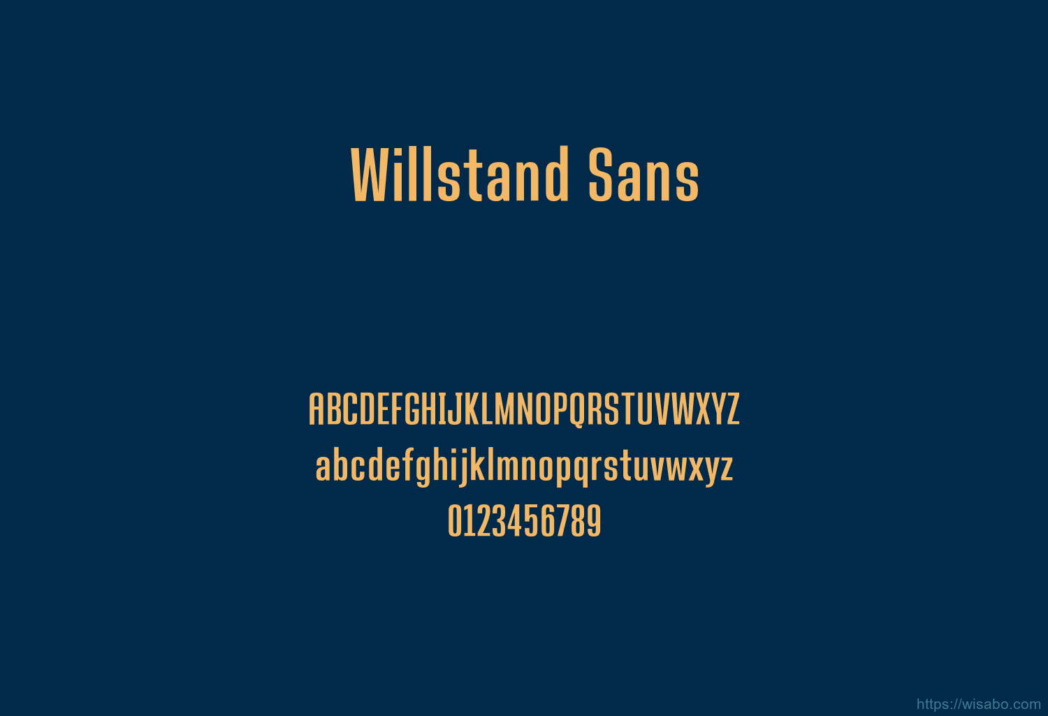 Willstand Sans
