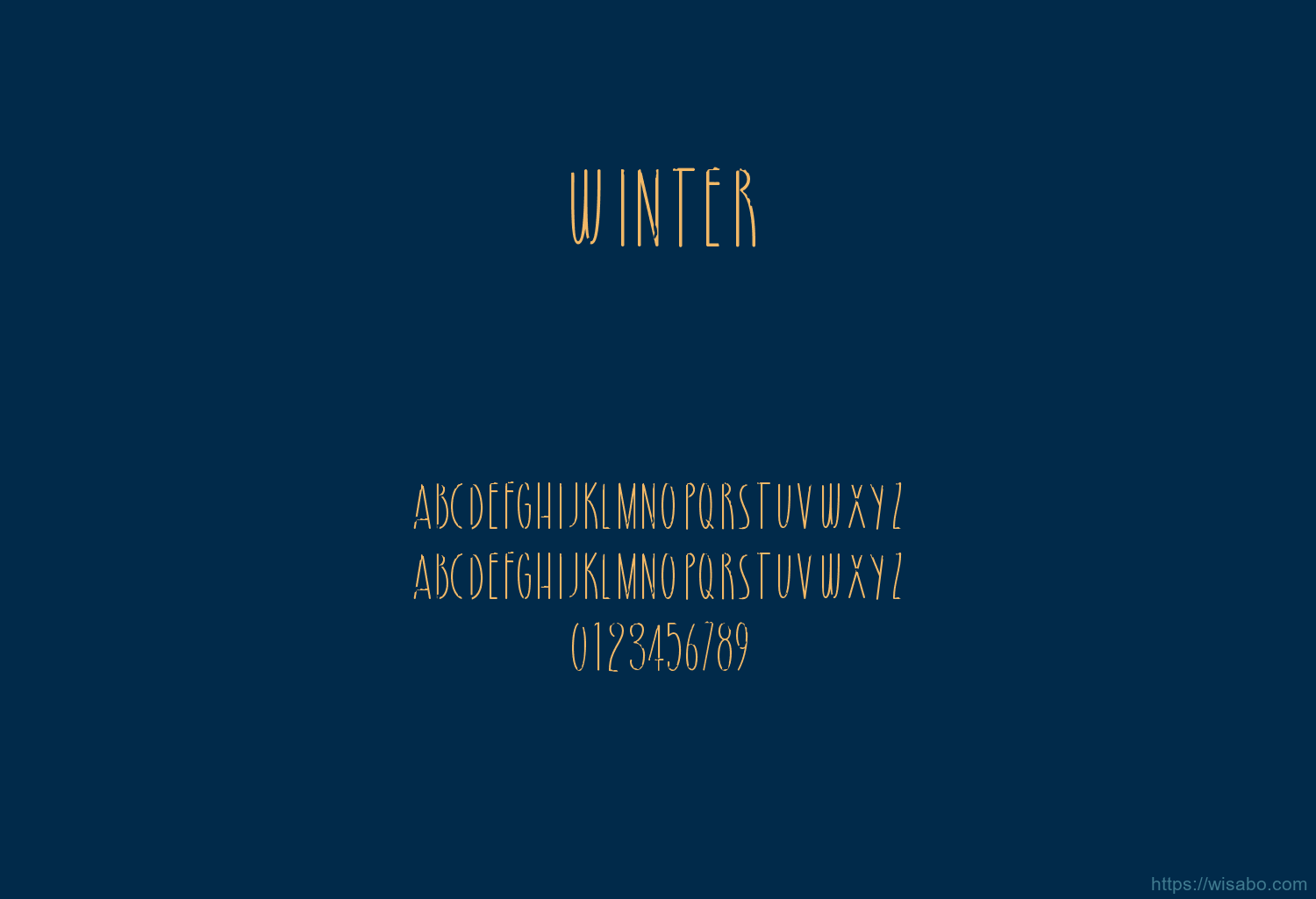 Winter Font Free Download [ttf - otf] | Wisabo Fonts