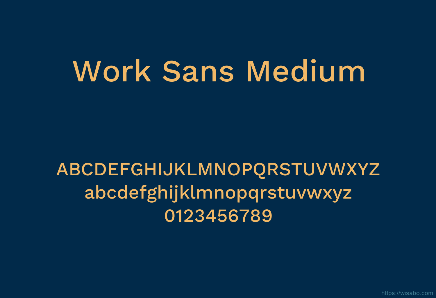 Work Sans Medium