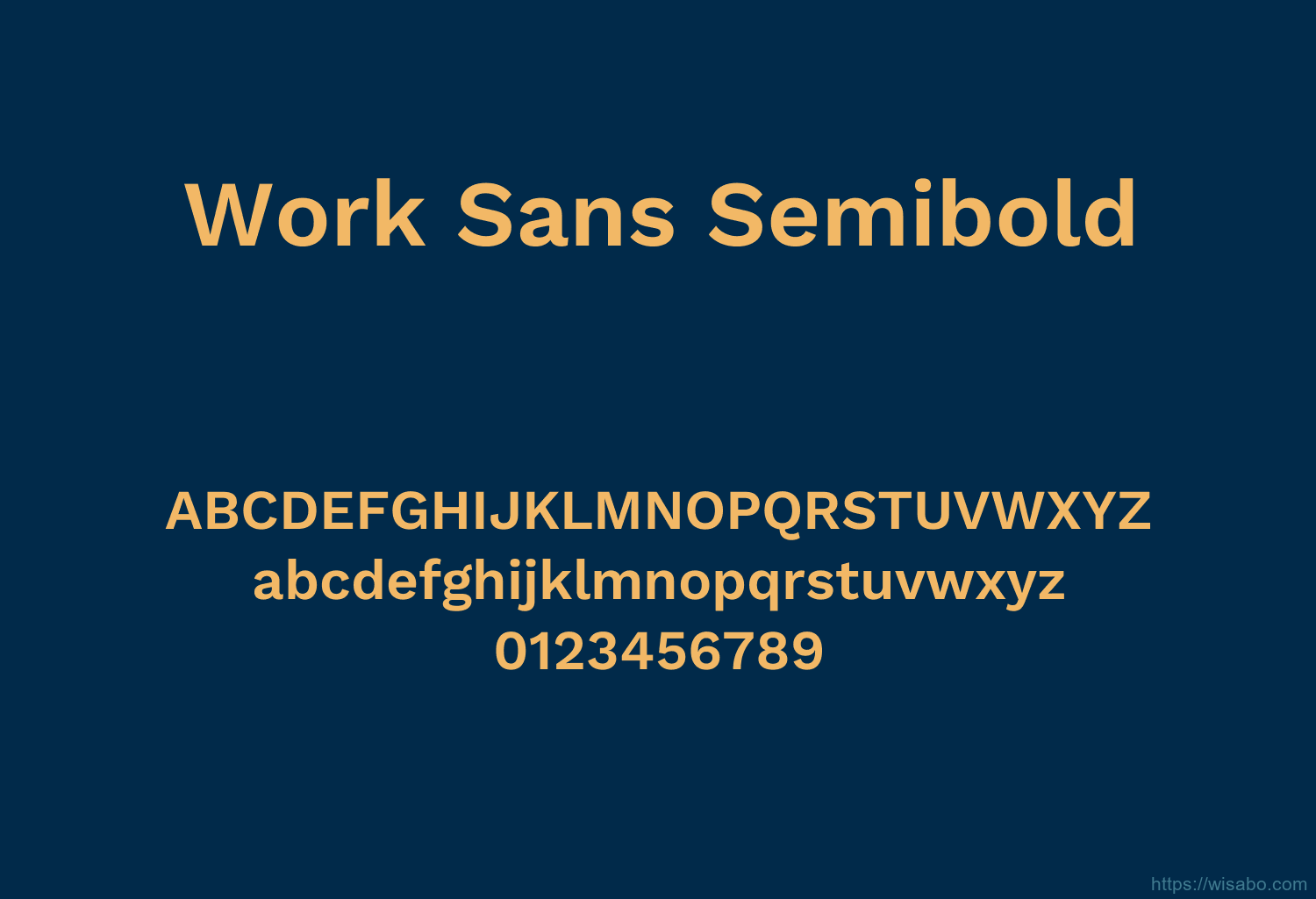 Work Sans Semibold