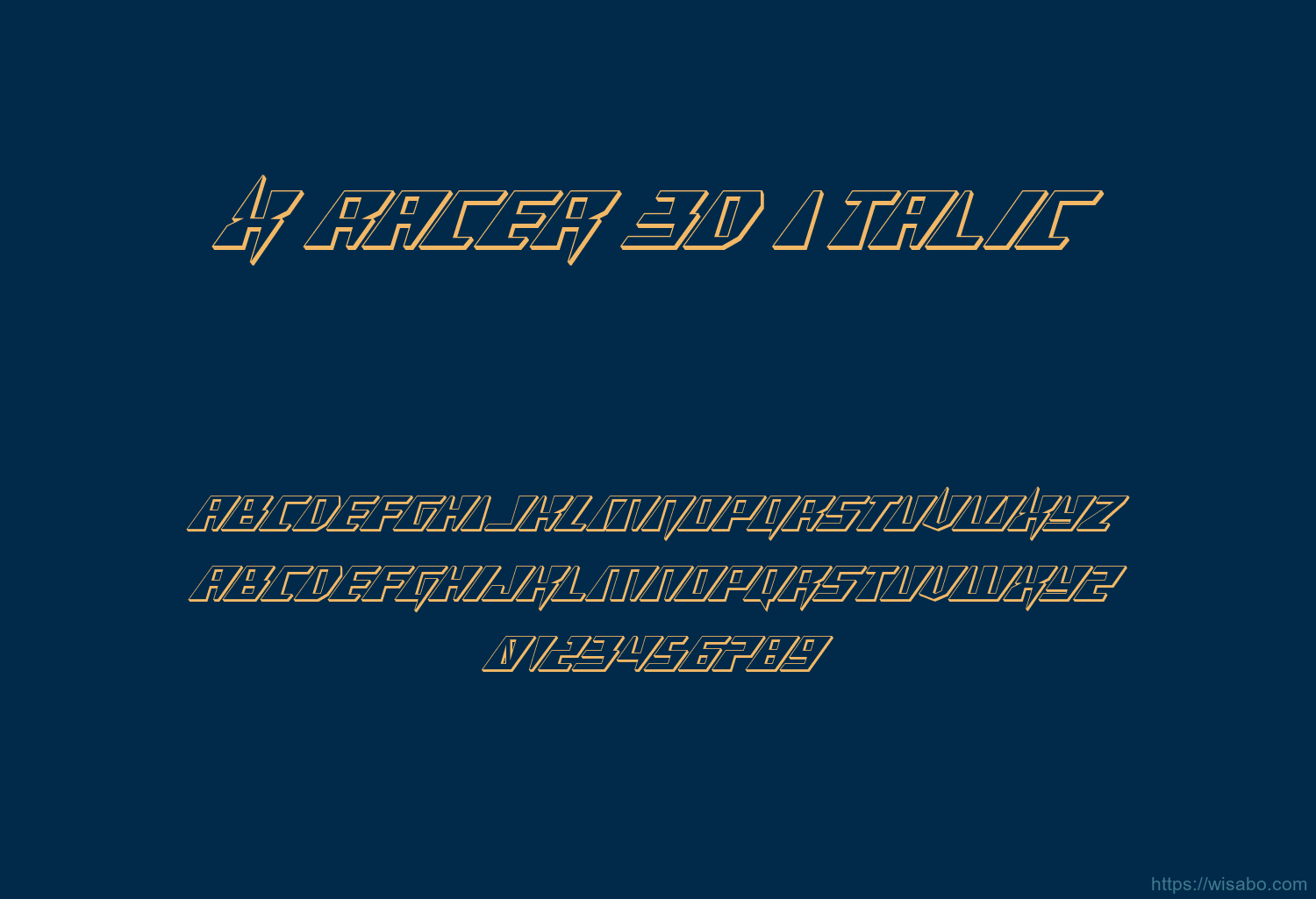 X Racer 3d Italic