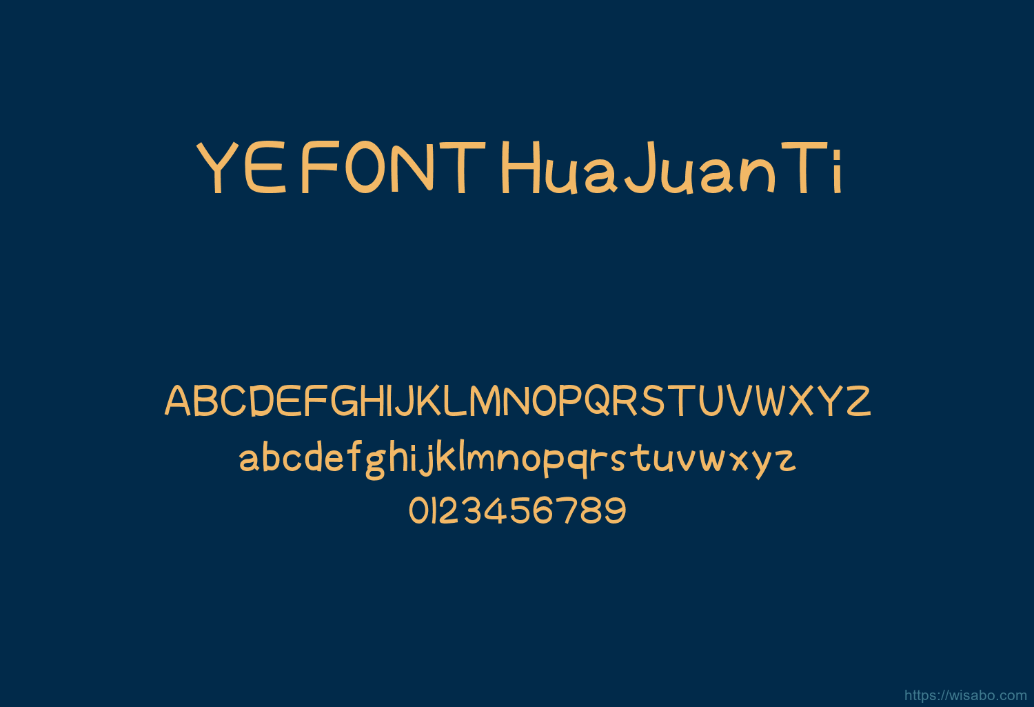 YE FONT HuaJuanTi