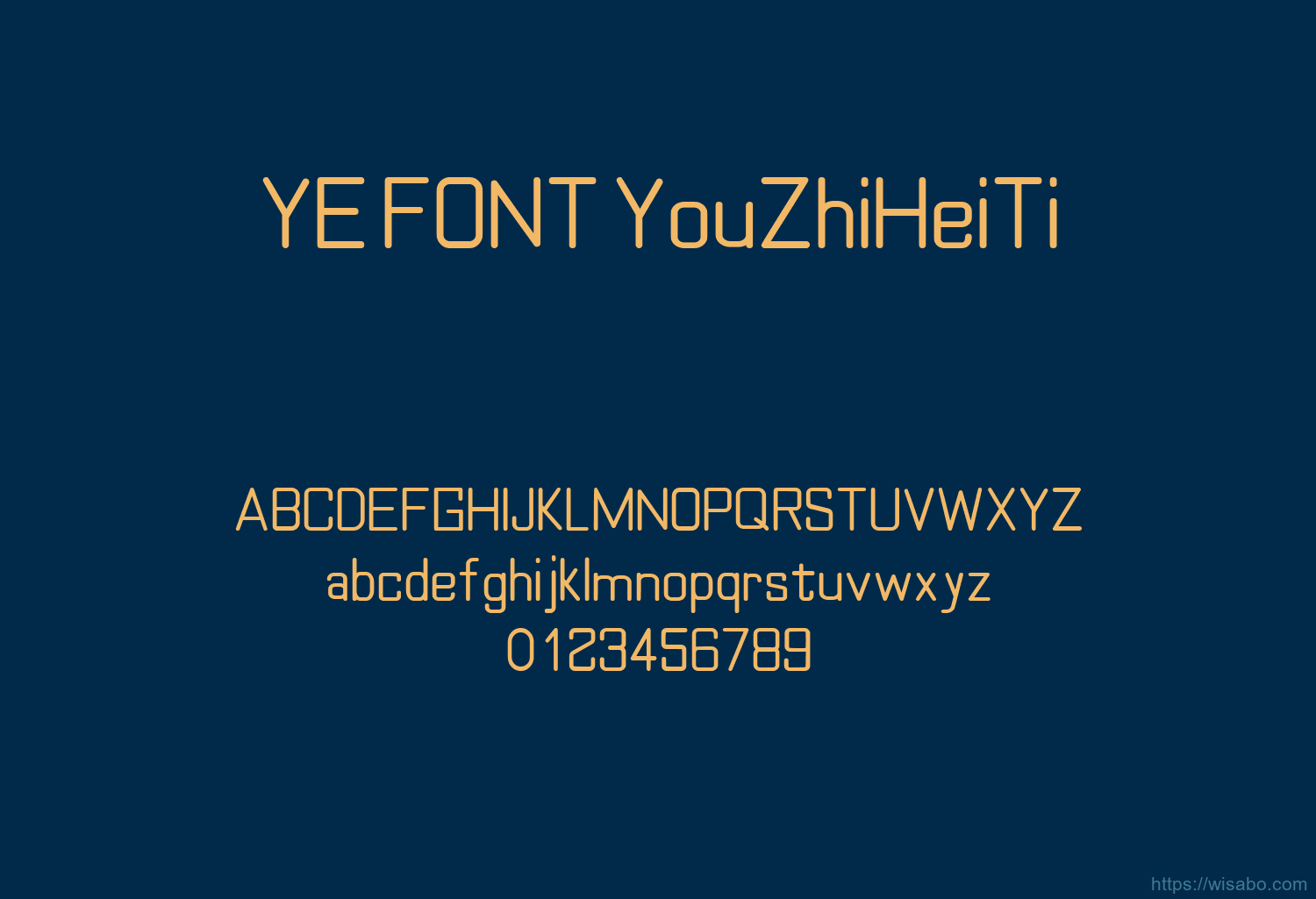 YE FONT YouZhiHeiTi