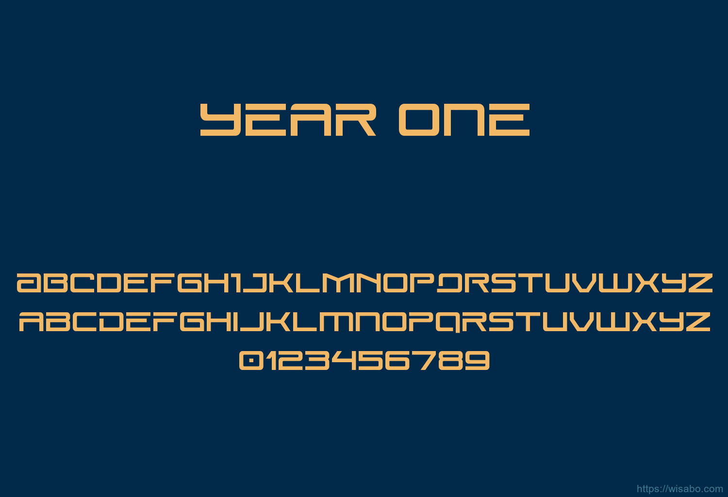 Year One Font Free Download [ttf - otf] | Wisabo Fonts