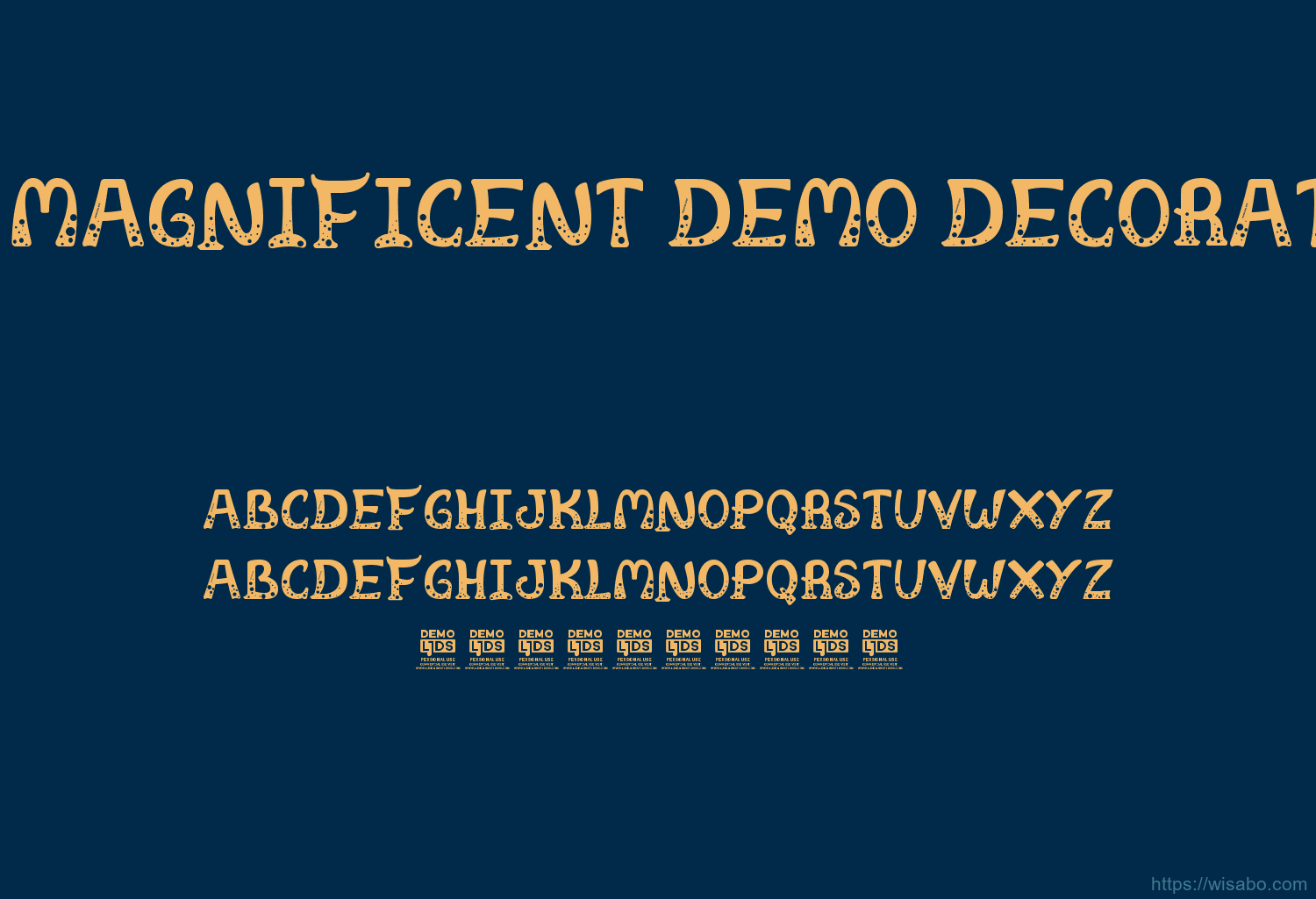 You Magnificent Demo Decorative Font Free Download [ttf - otf] | Wisabo ...