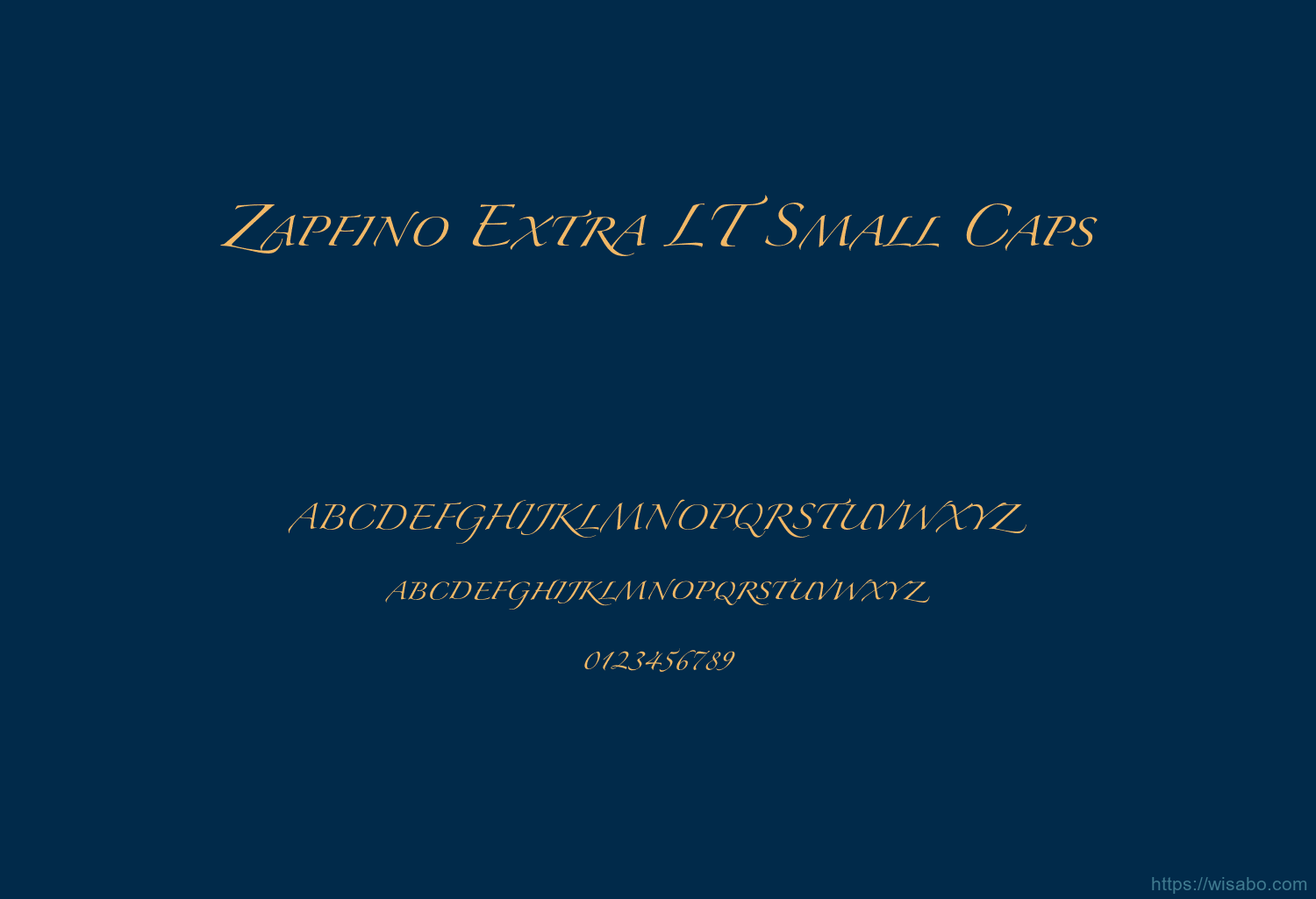 Zapfino Extra LT Small Caps